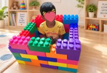 Part 1: What Is Autism? A Simple Guide for Indian Parents Indian child building with colorful blocks during play.